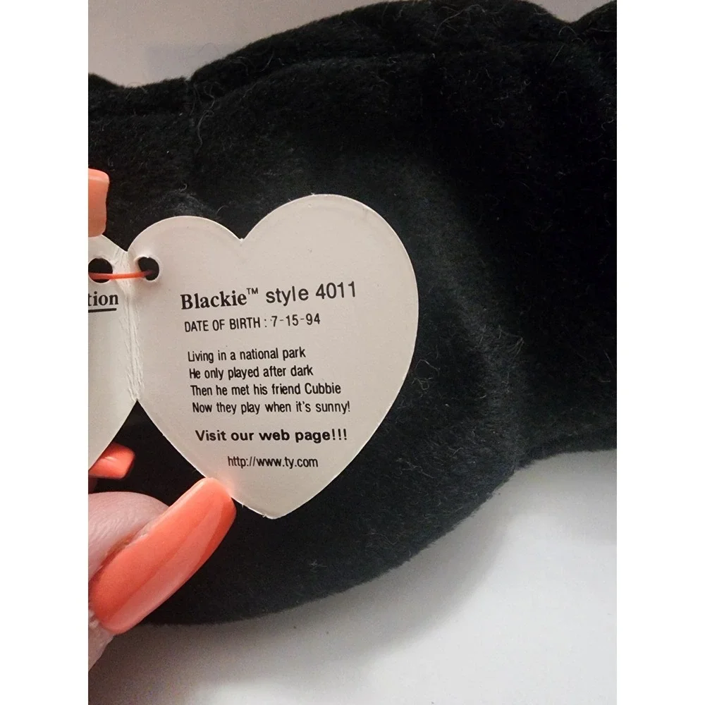 Ty Beanie Babies Blackie The Black Bear 1994‎